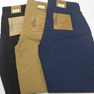 Denali 30-30 Lot of 3 Moccasin Brown Black & Blue Mens Tech Stretch Fabric Pants